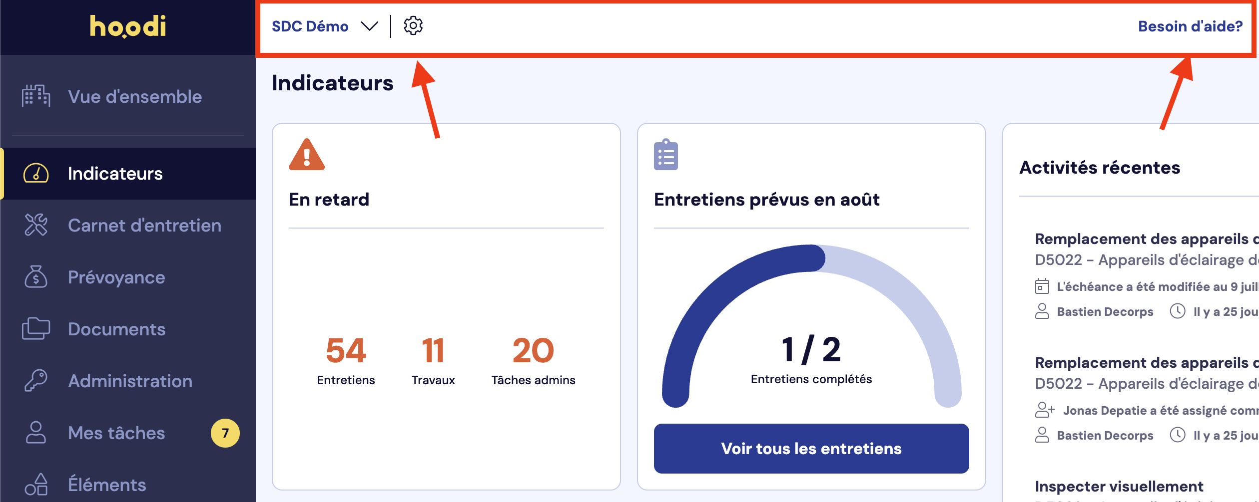 Nouvelle barre de menu